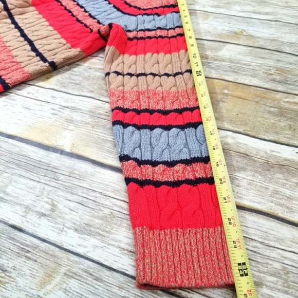Tommy Hilfiger Cecelia Striped Cable-Knit Sweater - Picture 5 of 7
